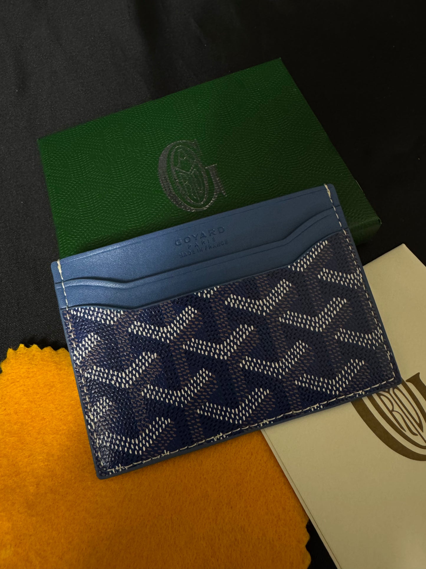 Goyard Tarjetero Azul Marino