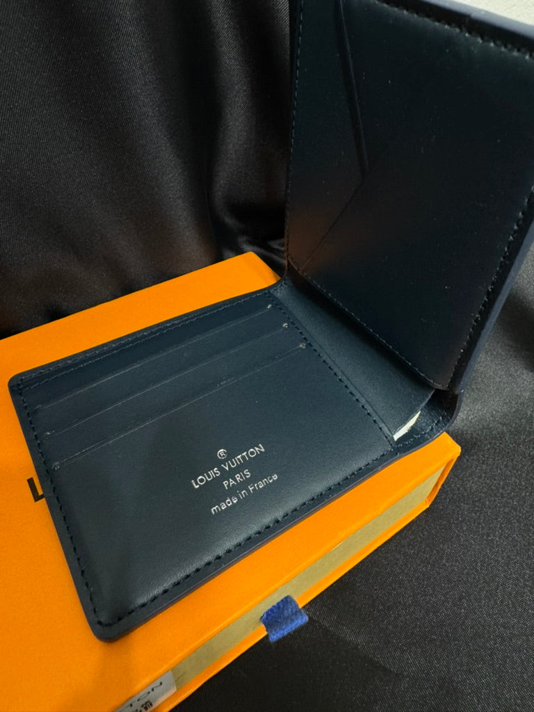 Louis Vuitton Slender Bandana Blue Wallet