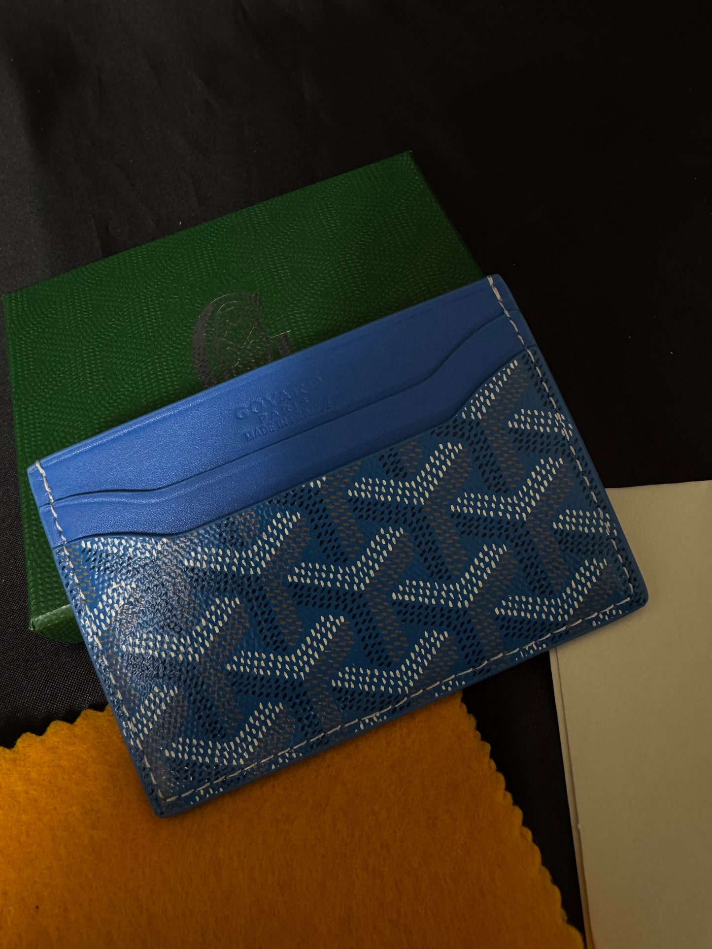 Goyard Tarjetero Azul Claro