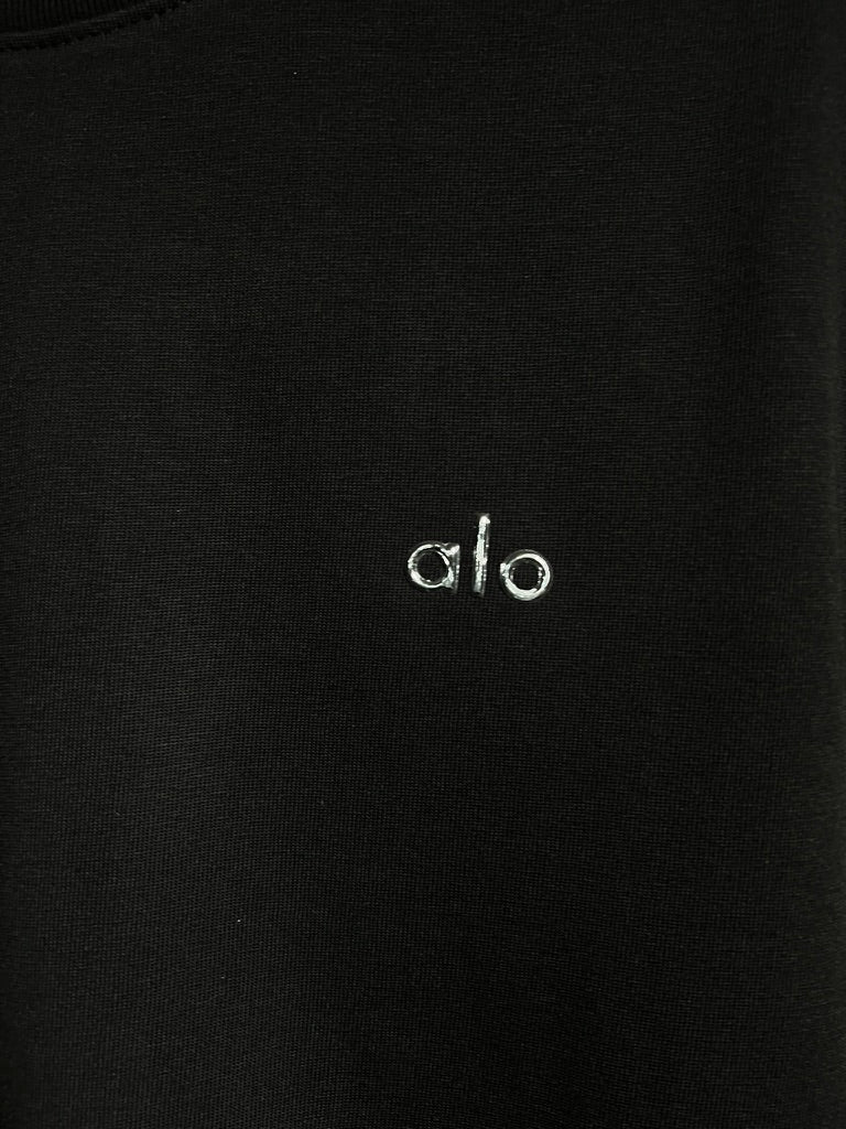 Alo Yoga Logo Tee Negra