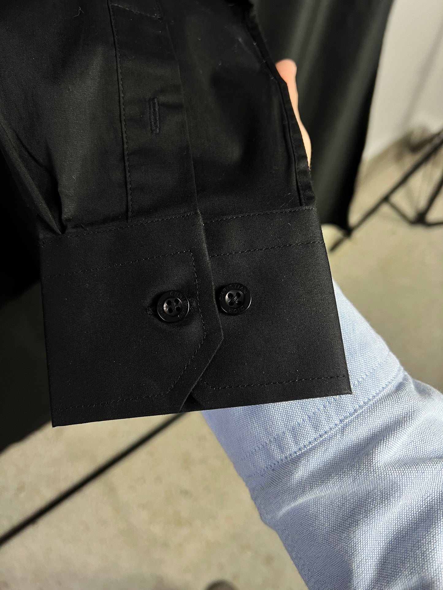 Camisa Dior Kaws Logo Negra UA