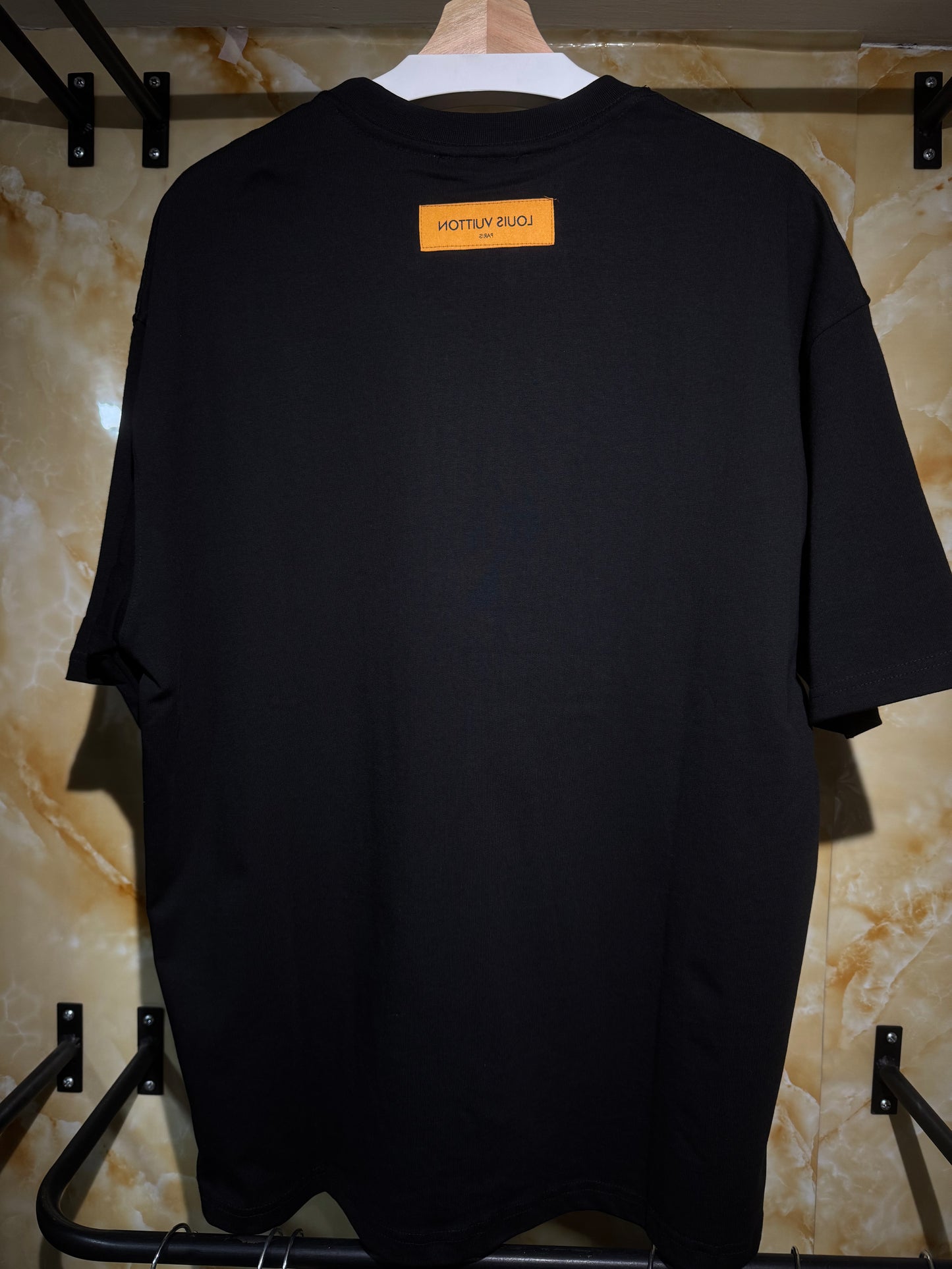 Louis Vuitton Monogram Patch Black Tee