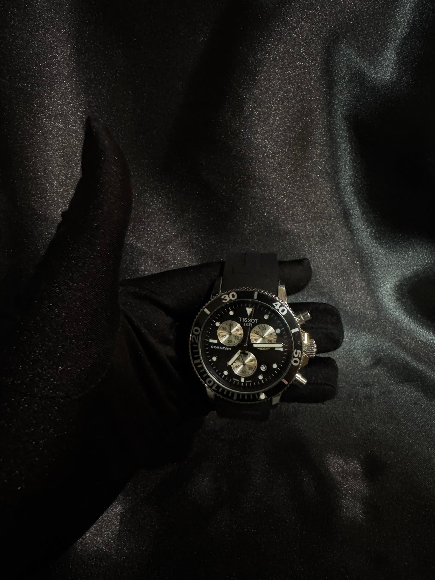 Reloj Tissot Seastar Caucho Negro