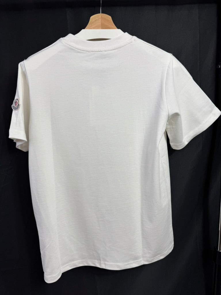 Playera Moncler Big Logo Blanca UA