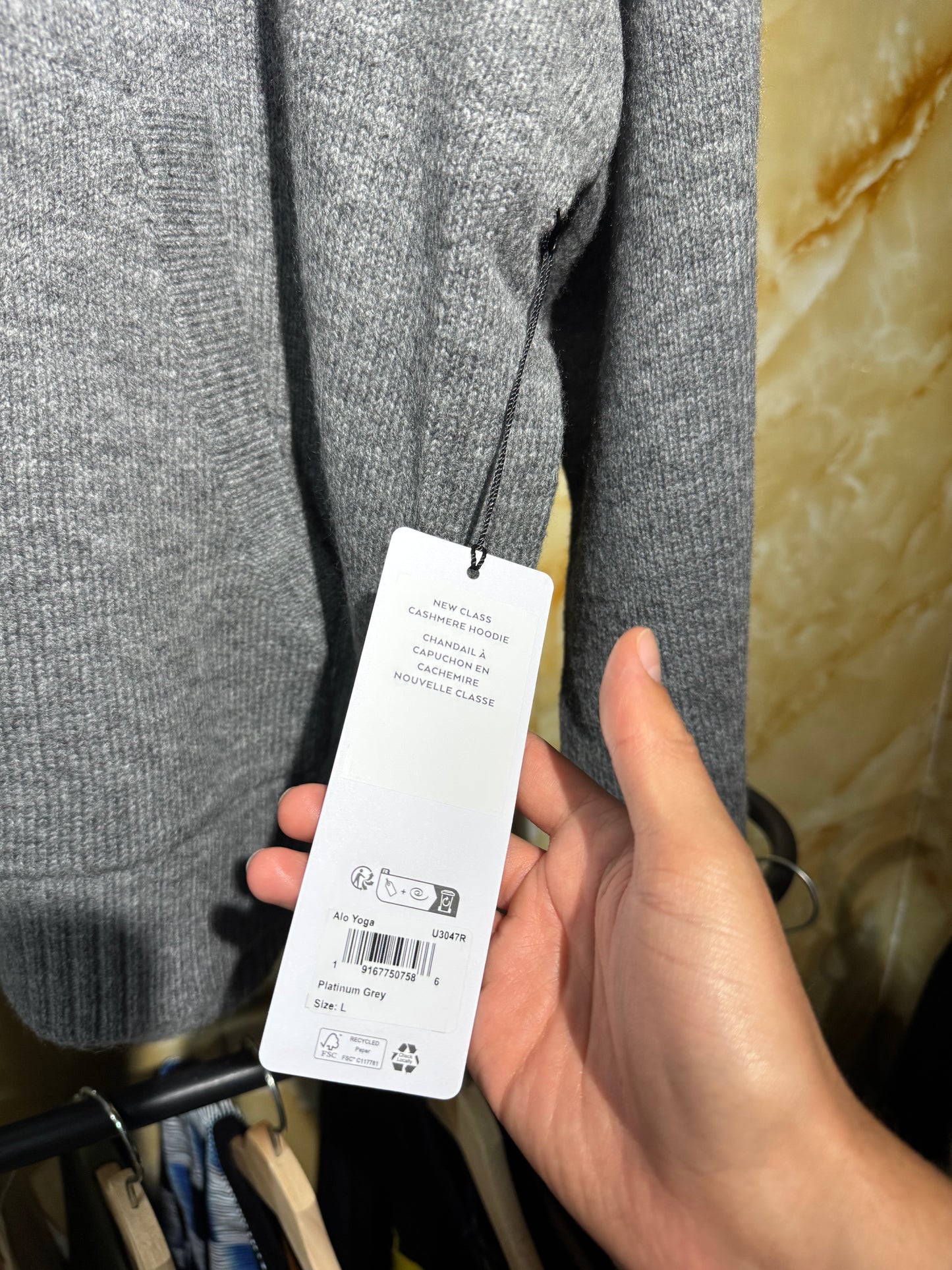 Alo Scholar Hooded Sweater Gris