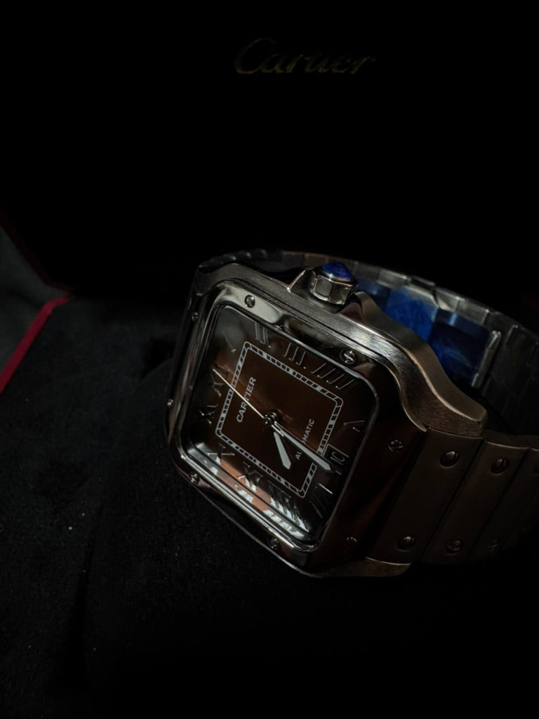 Cartier Santos Cafe Acero
