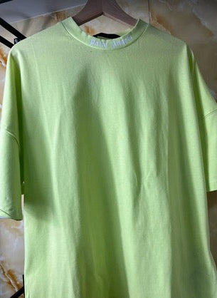 Palm Angels T-Shirt Fluorescente con Logo en Espalda