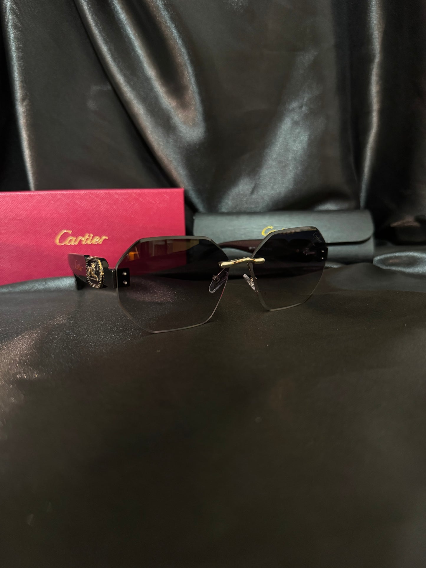 Lentes Cartier Negros Degradado