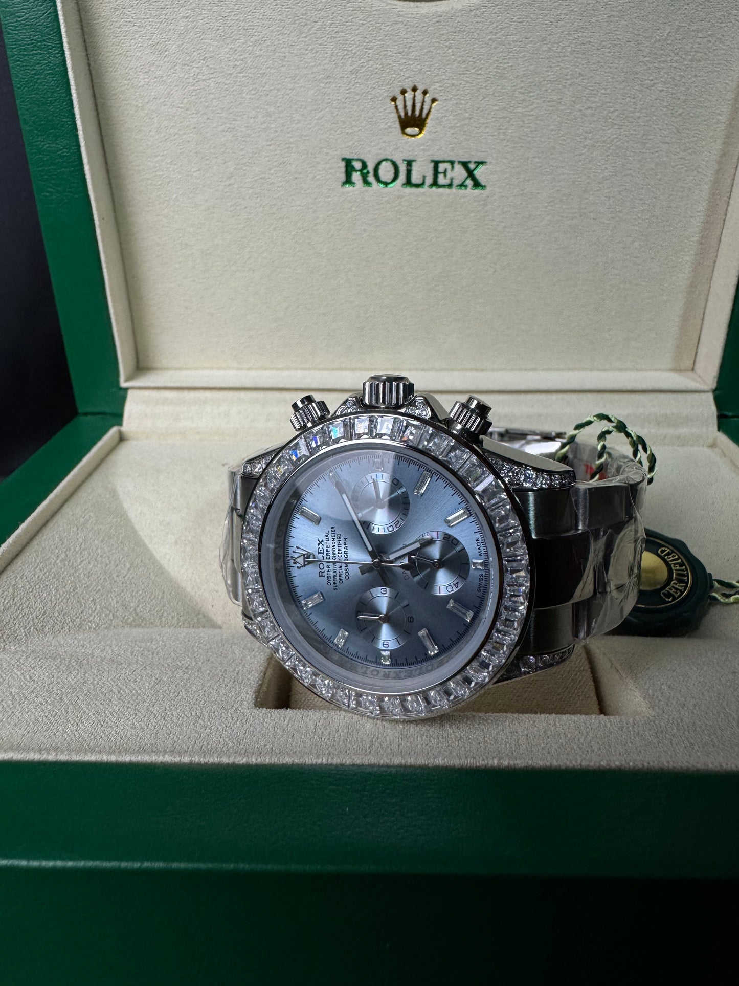 Rolex Daytona Diamante Plata