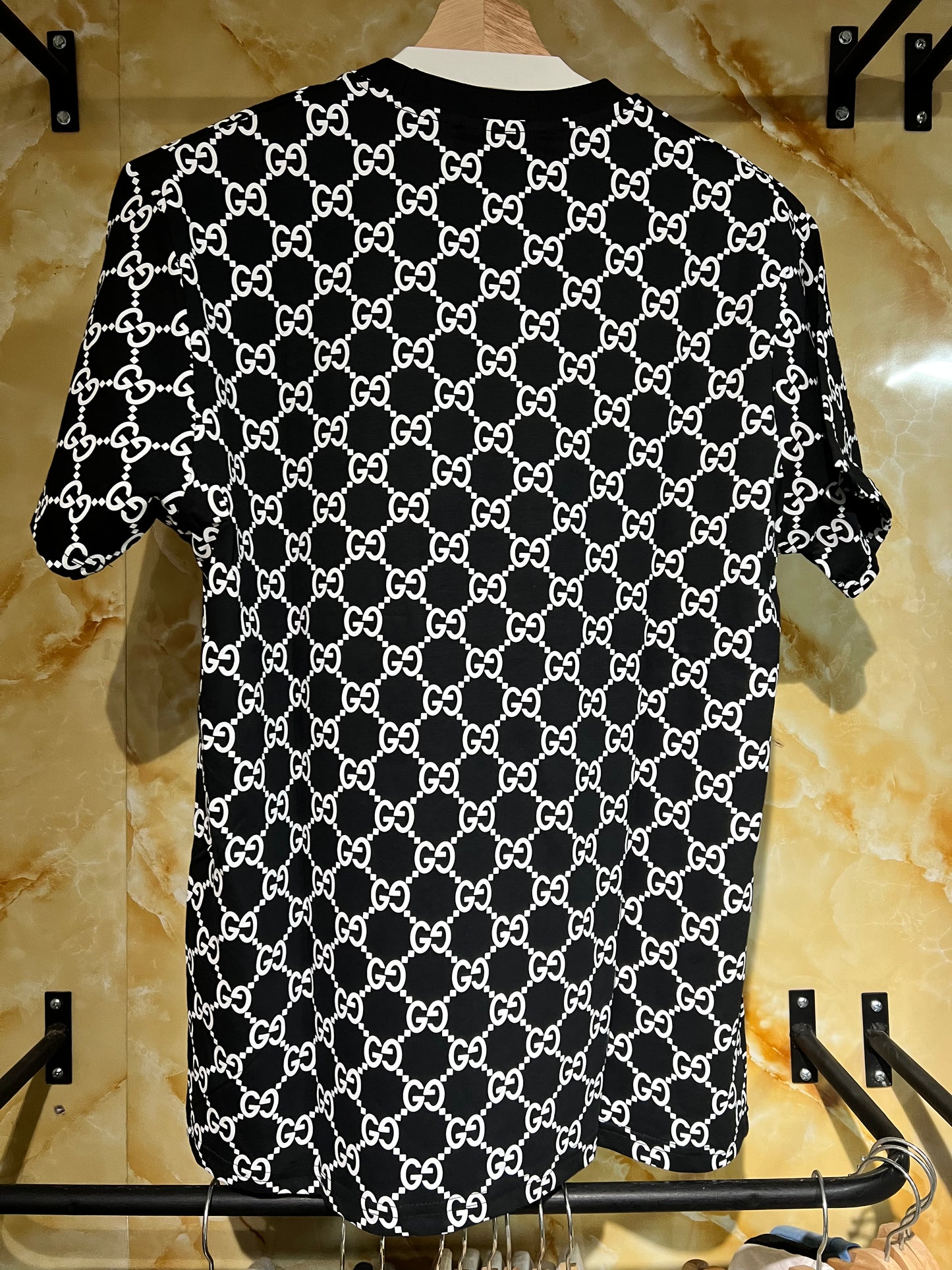 Playera Gucci Negra Monograma GG