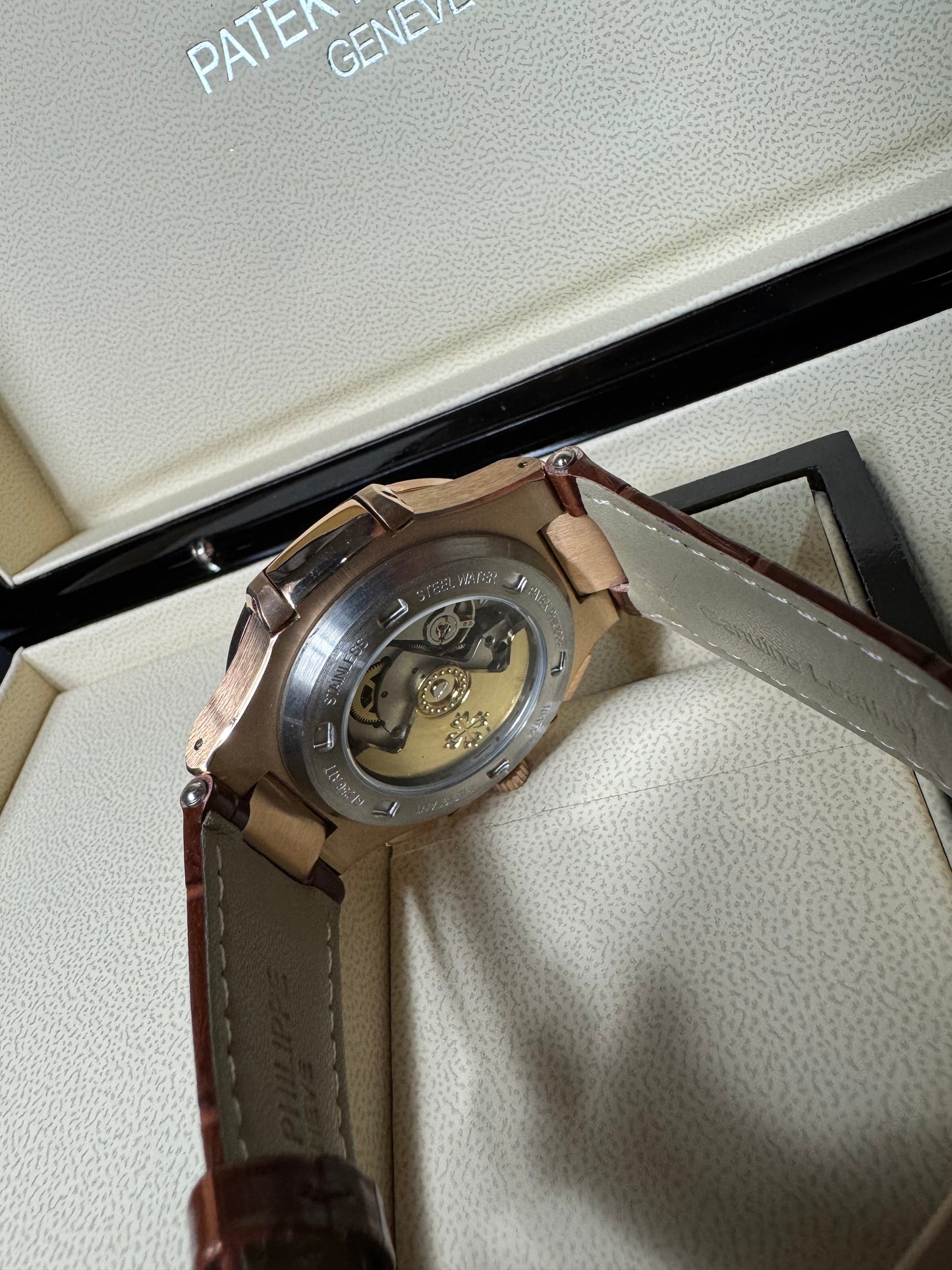 Patek Philippe Nautilus Chronograph Rose Gold Brown Dial