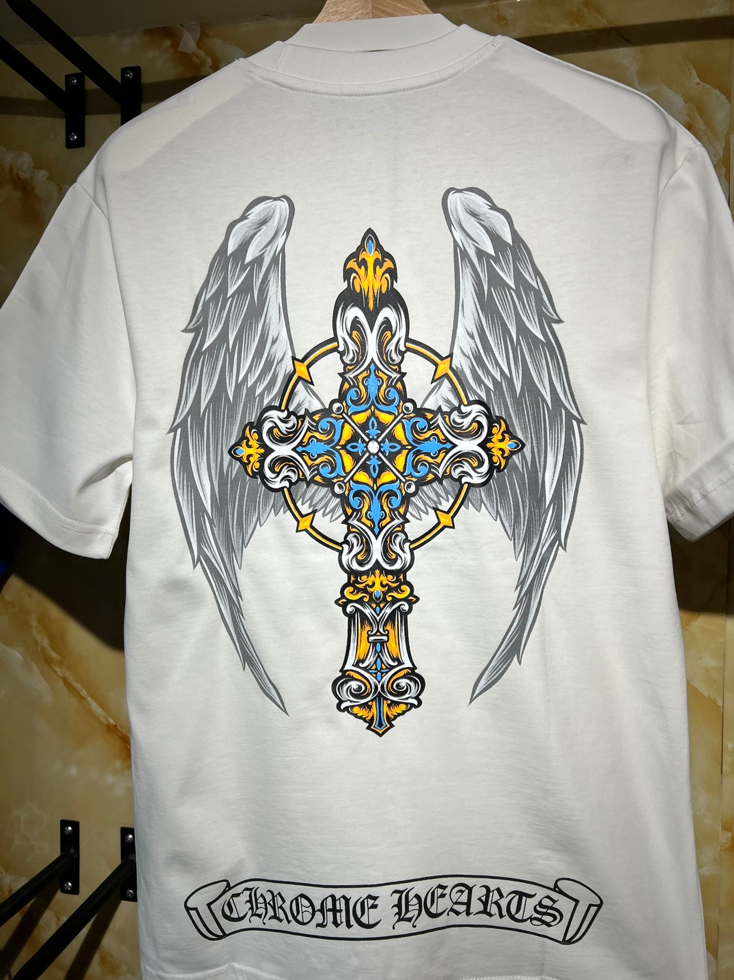 Chrome Hearts Wings Tee Blanca