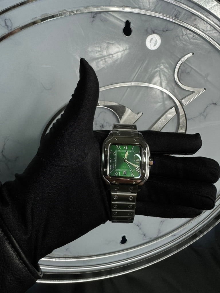 Reloj Cartier Santos Carátula Verde