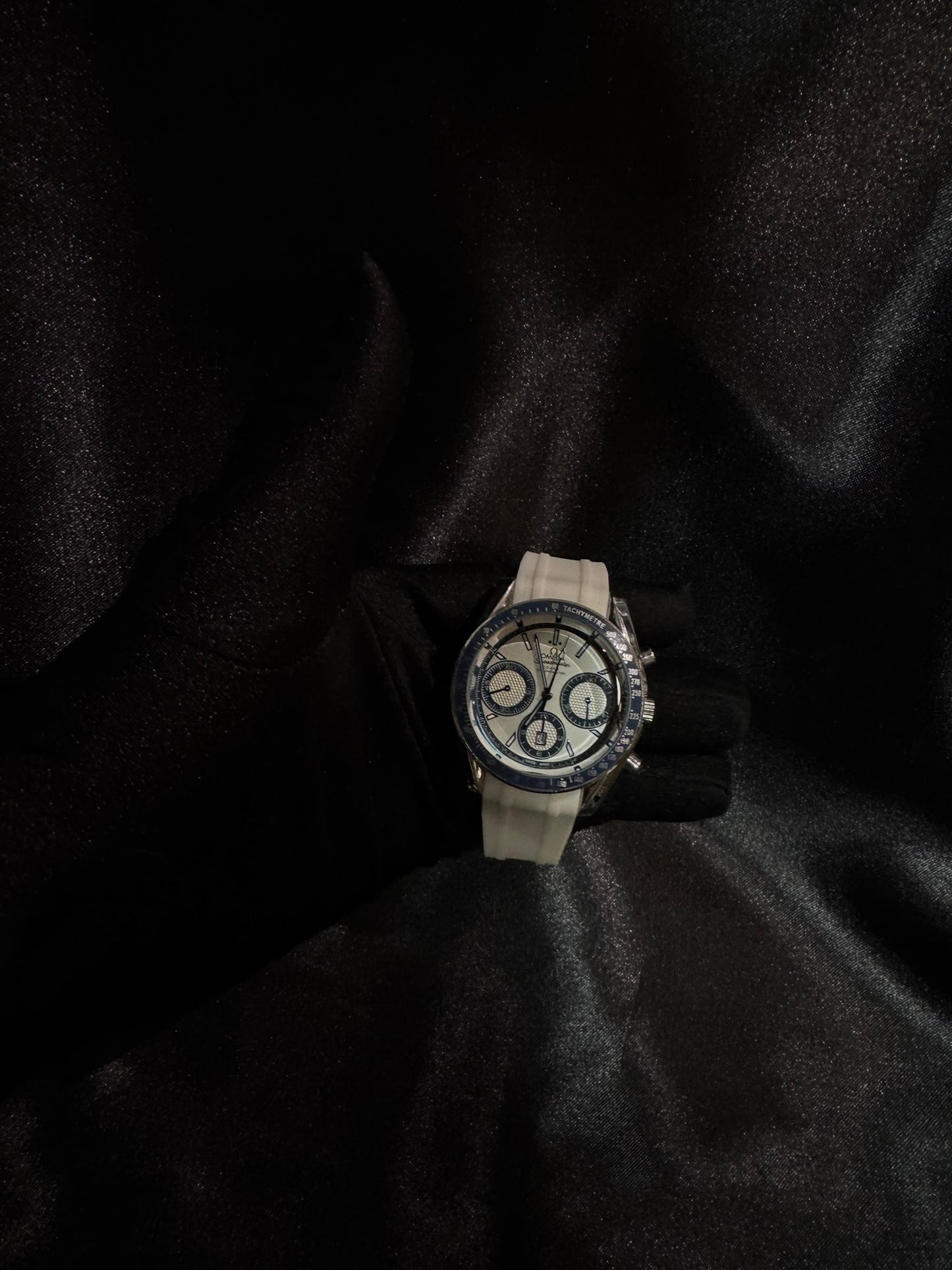 Reloj Omega Speedmaster Caucho Blanco