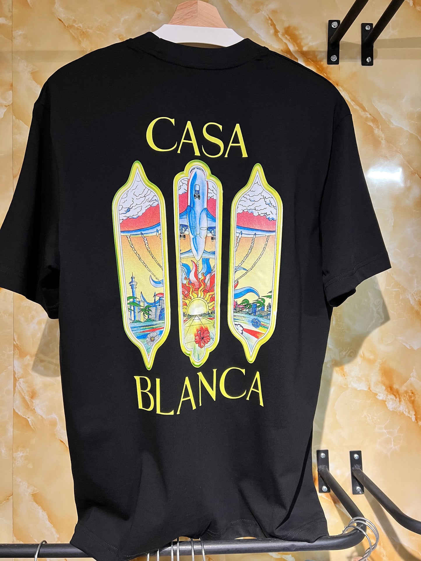 Playera Casa Blanca Negra Diseño Artístico