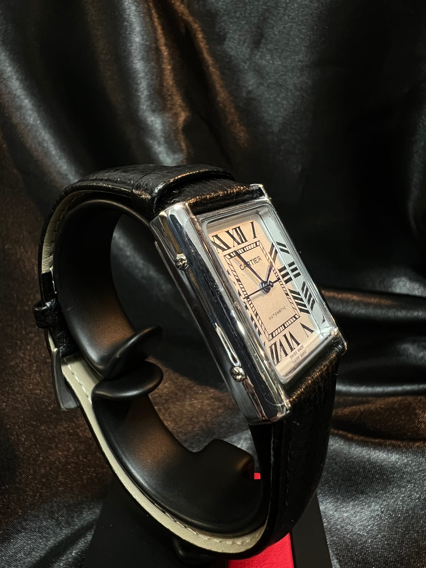 Cartier Tank Piel Negro