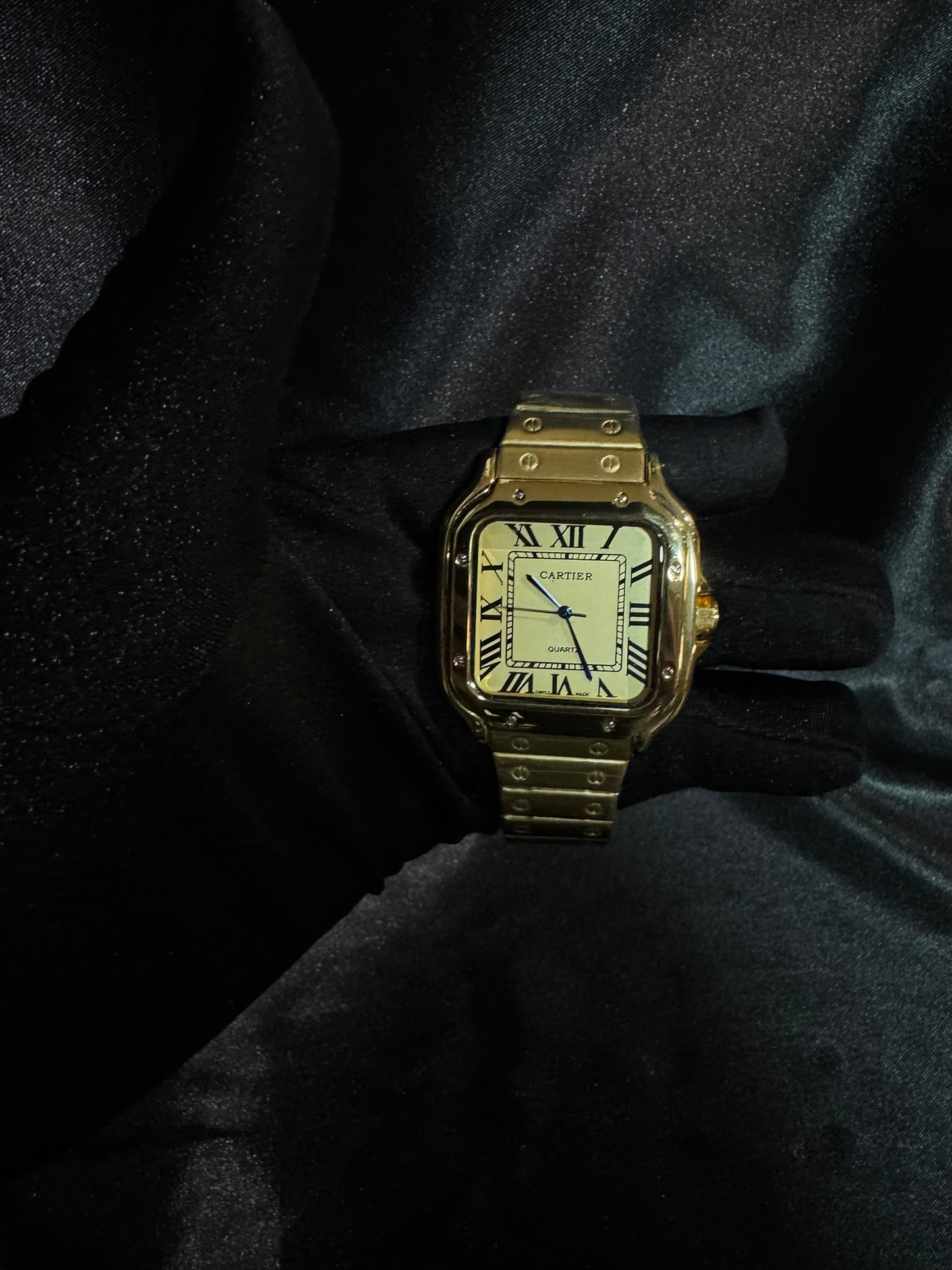 Reloj Cartier Santos Dorado