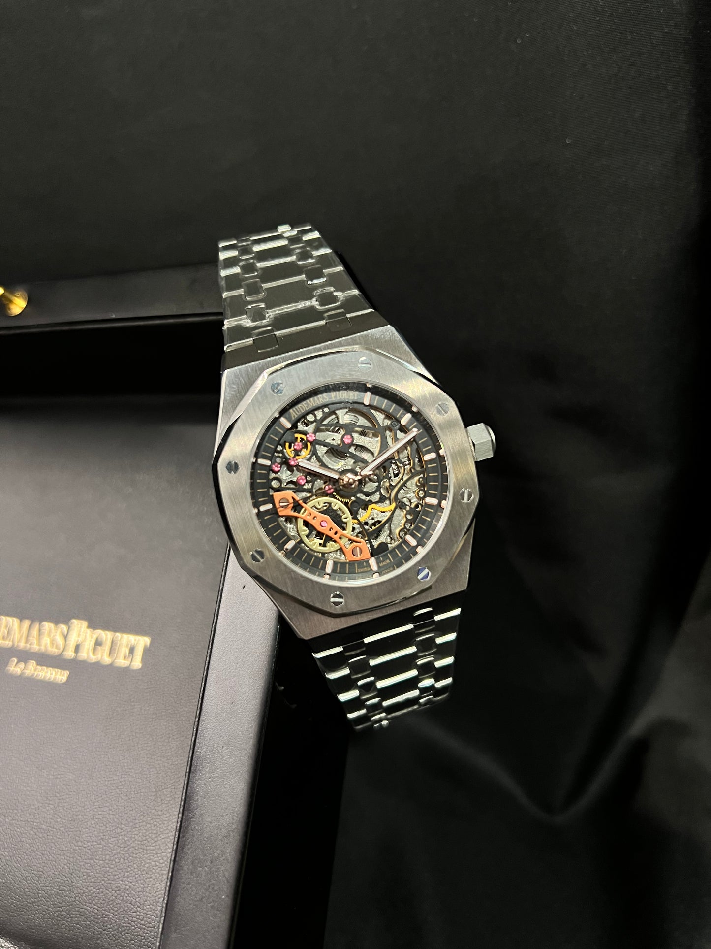 Ap "Royal Oak" Skeleton Plata