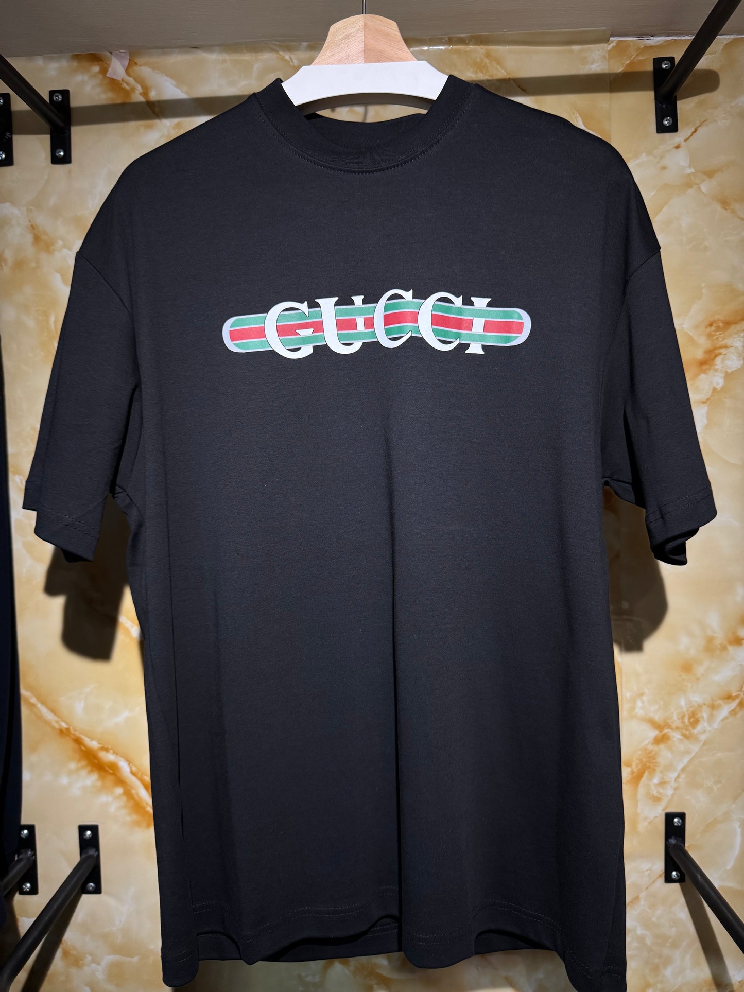 Gucci “Web Stripe Logo T-Shirt”