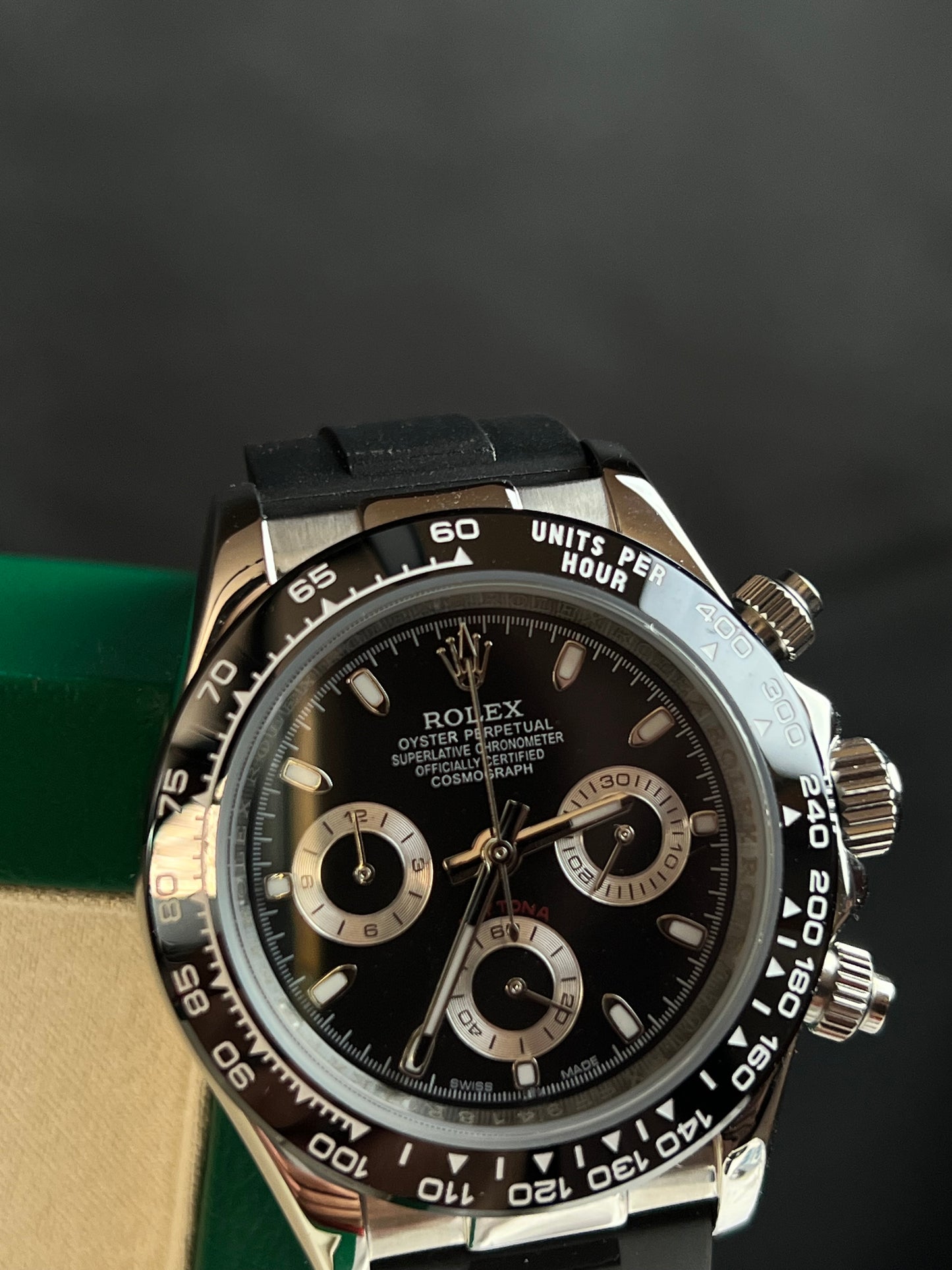 Rolex Daytona "Black w/Oysterflex"