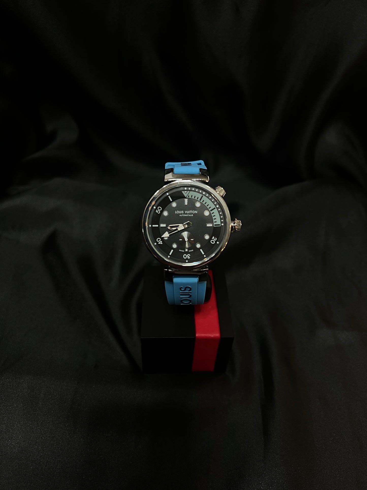 Louis Vuitton Street Diver Chronograph Oro Rosa Azul