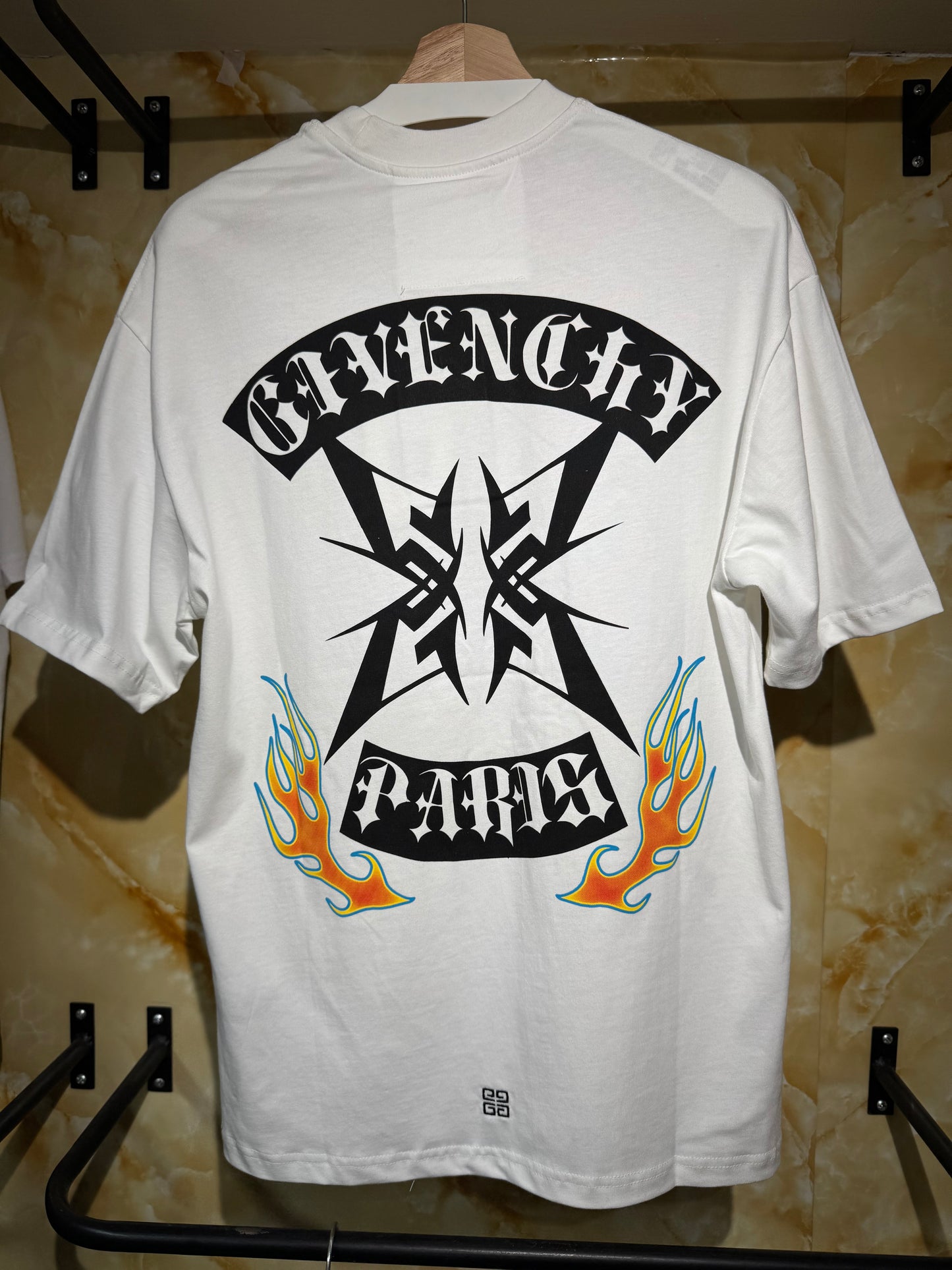 Givenchy – Logo Patch + Flames Back