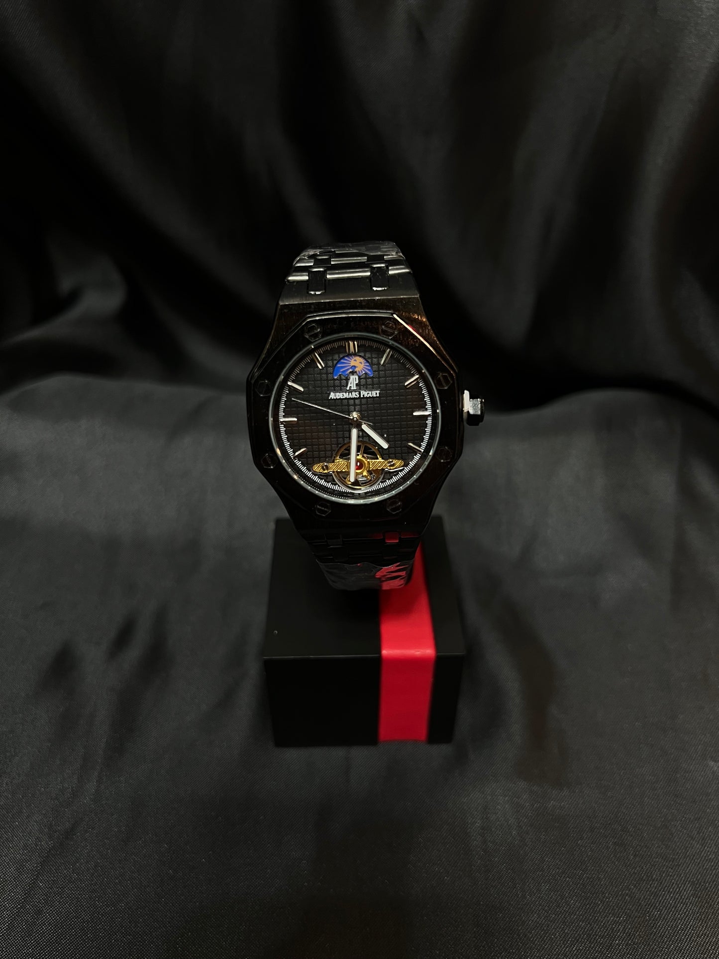 AP Royal Oak Fase Lunar Extensible negro AA