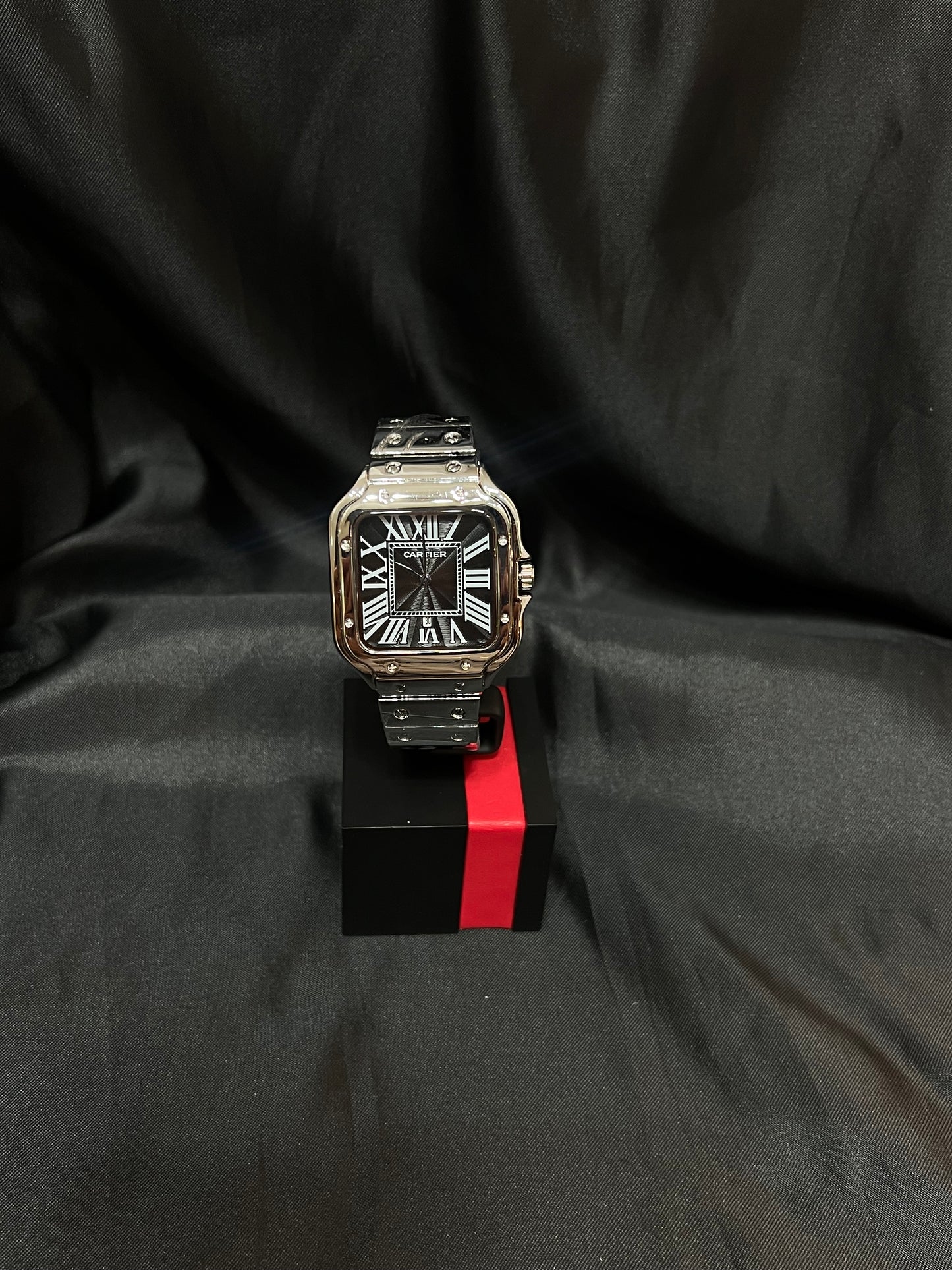 Cartier Santos Negro Acero AA
