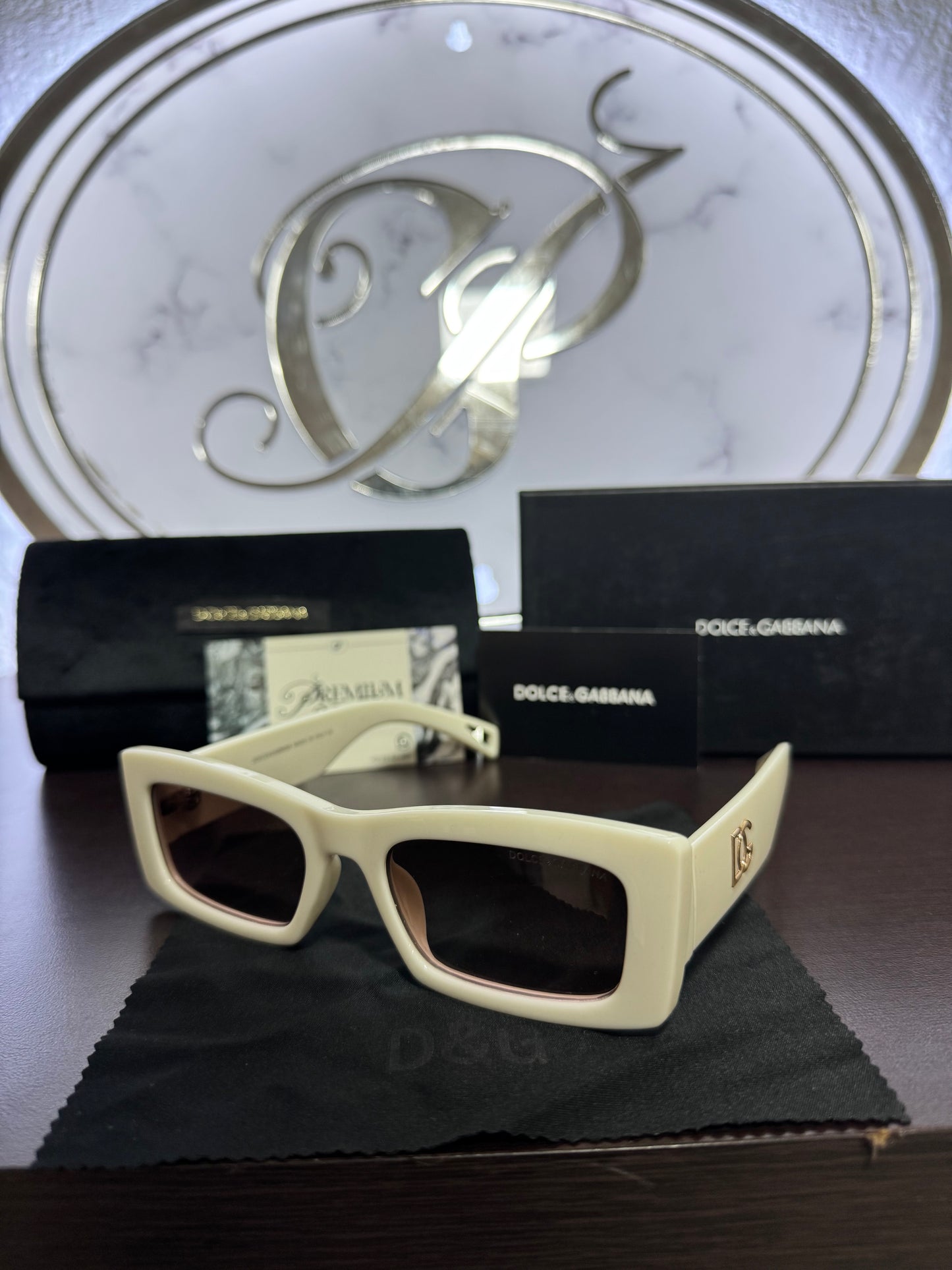 Lentes Dolce&Gabbana Blancos Cuadrados