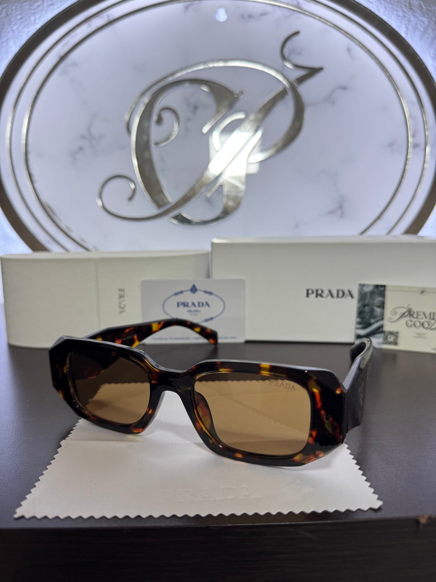 Lentes Prada Cafe Con Negro