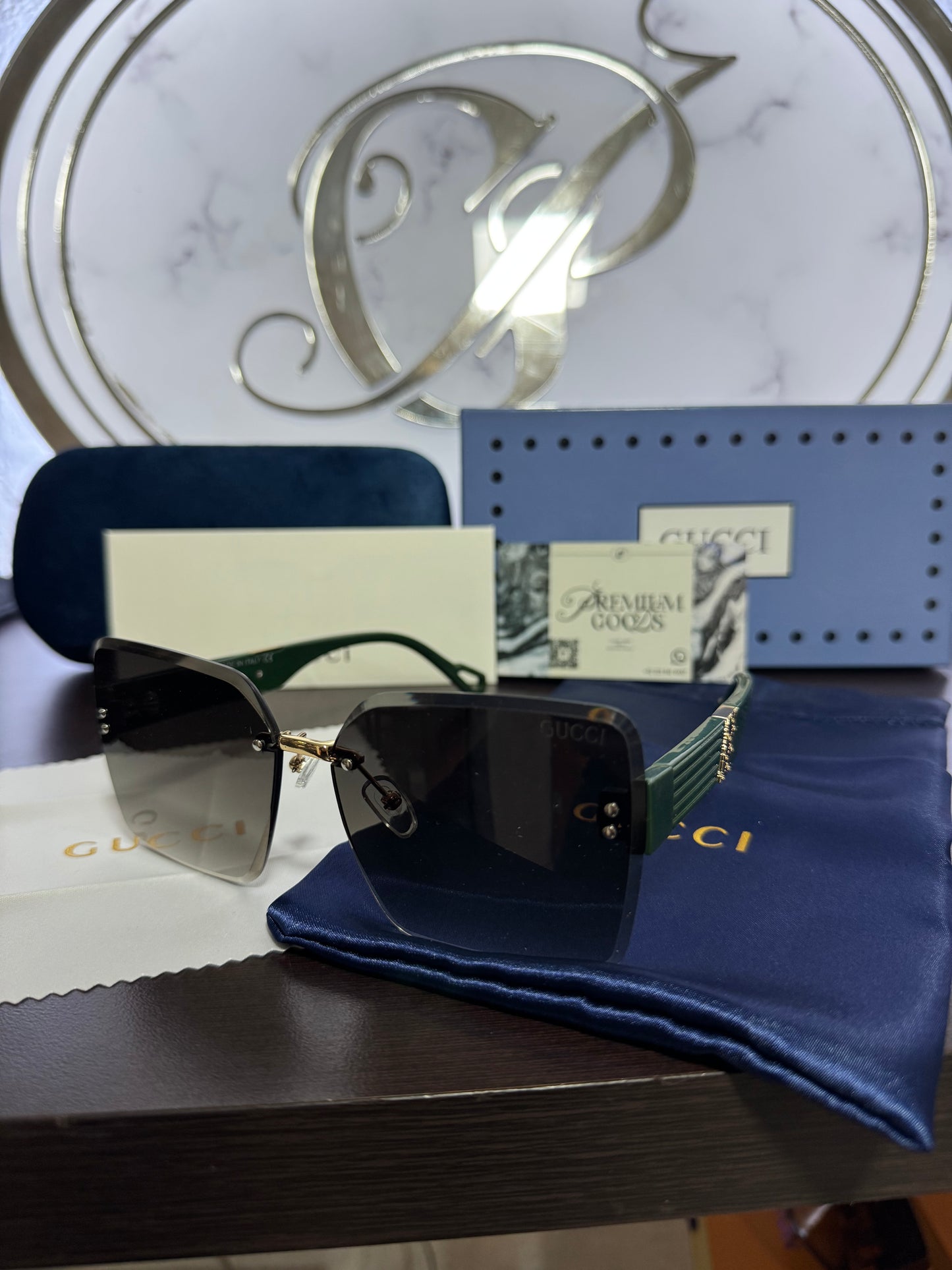 Lentes Gucci Verdes Con Negro