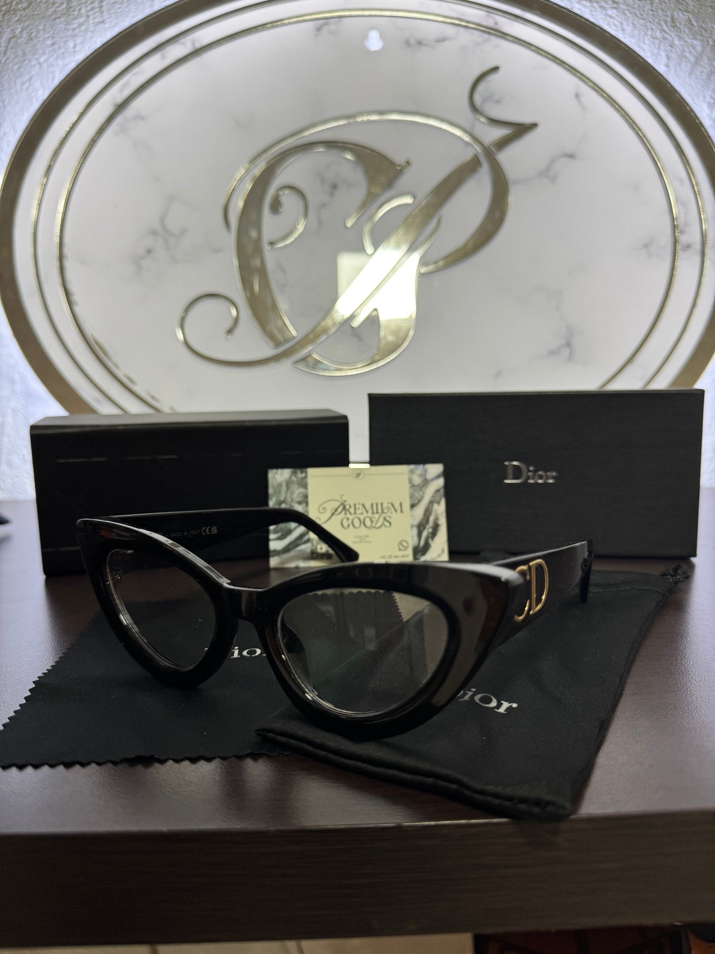 Lentes Dior Negros Micas Transparentes