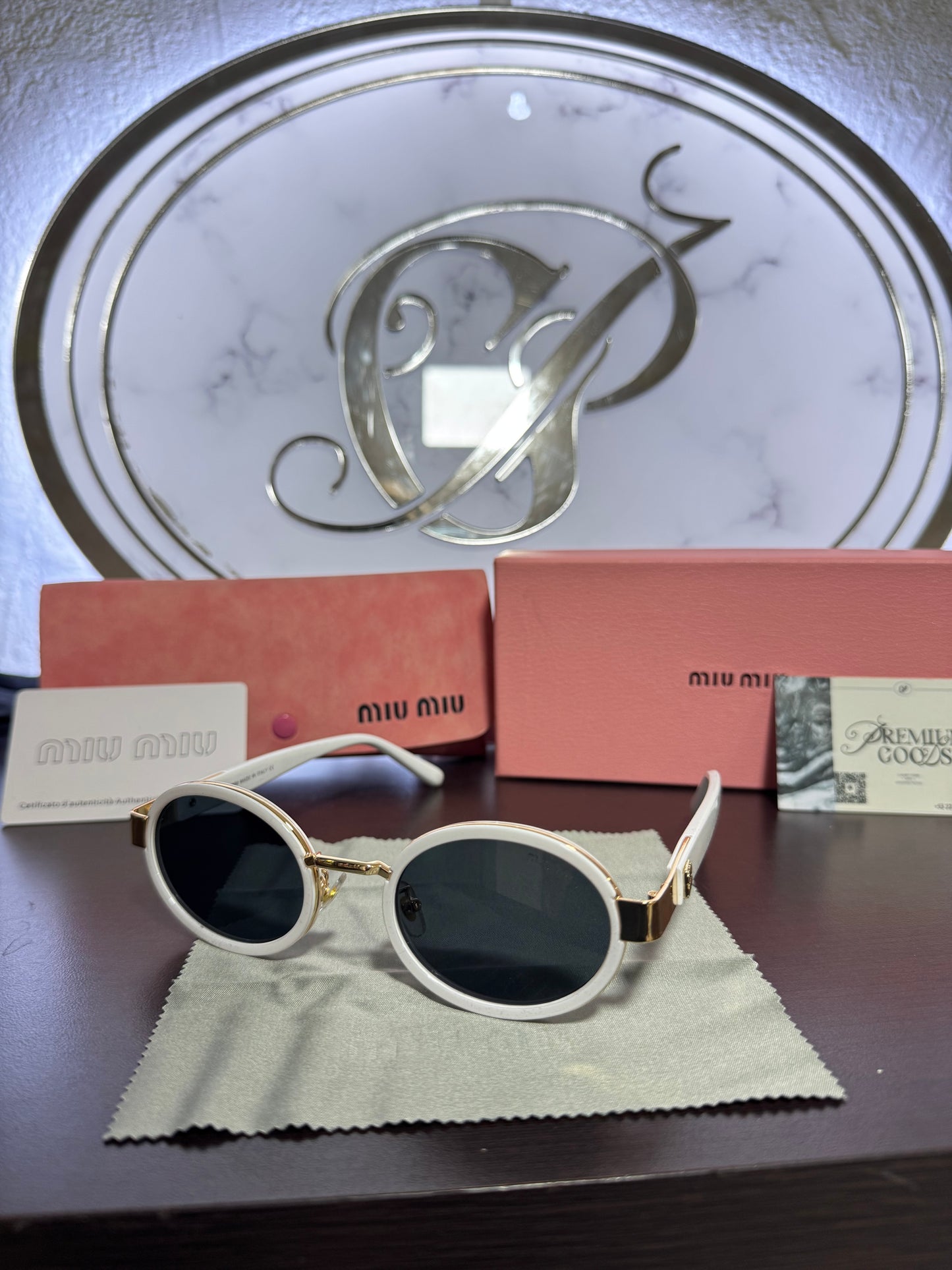 Lentes Miu Miu Blancos