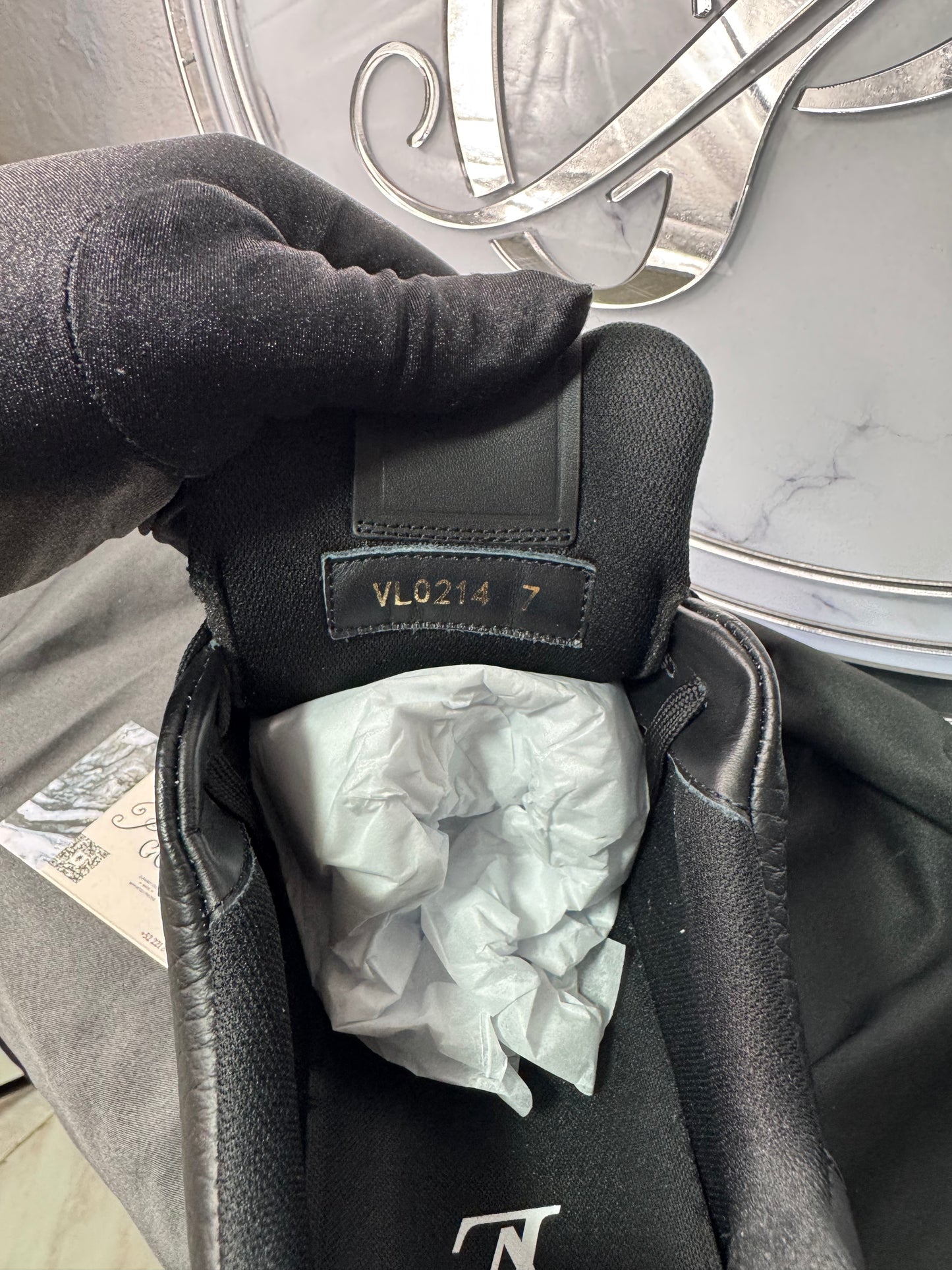 LV Trainer Black Monogram