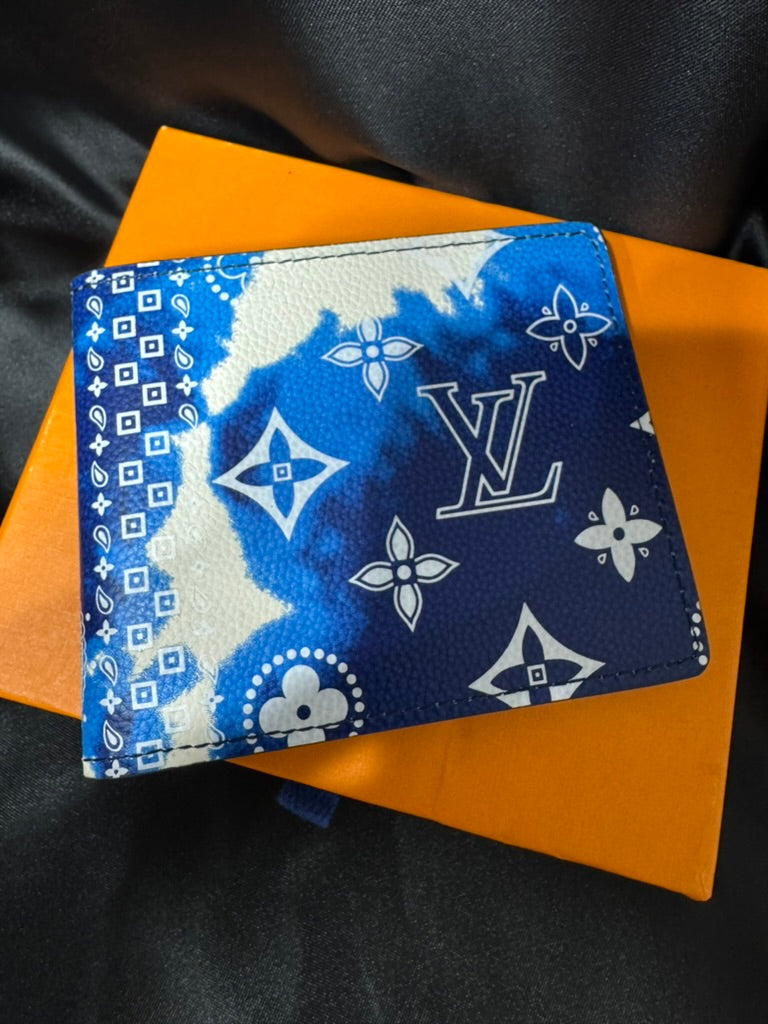 Louis Vuitton Slender Bandana Blue Wallet