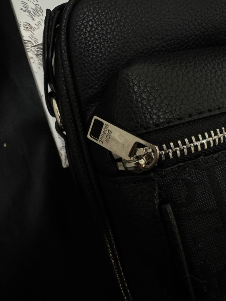 Dior Shoulder Bag Jacquard Black