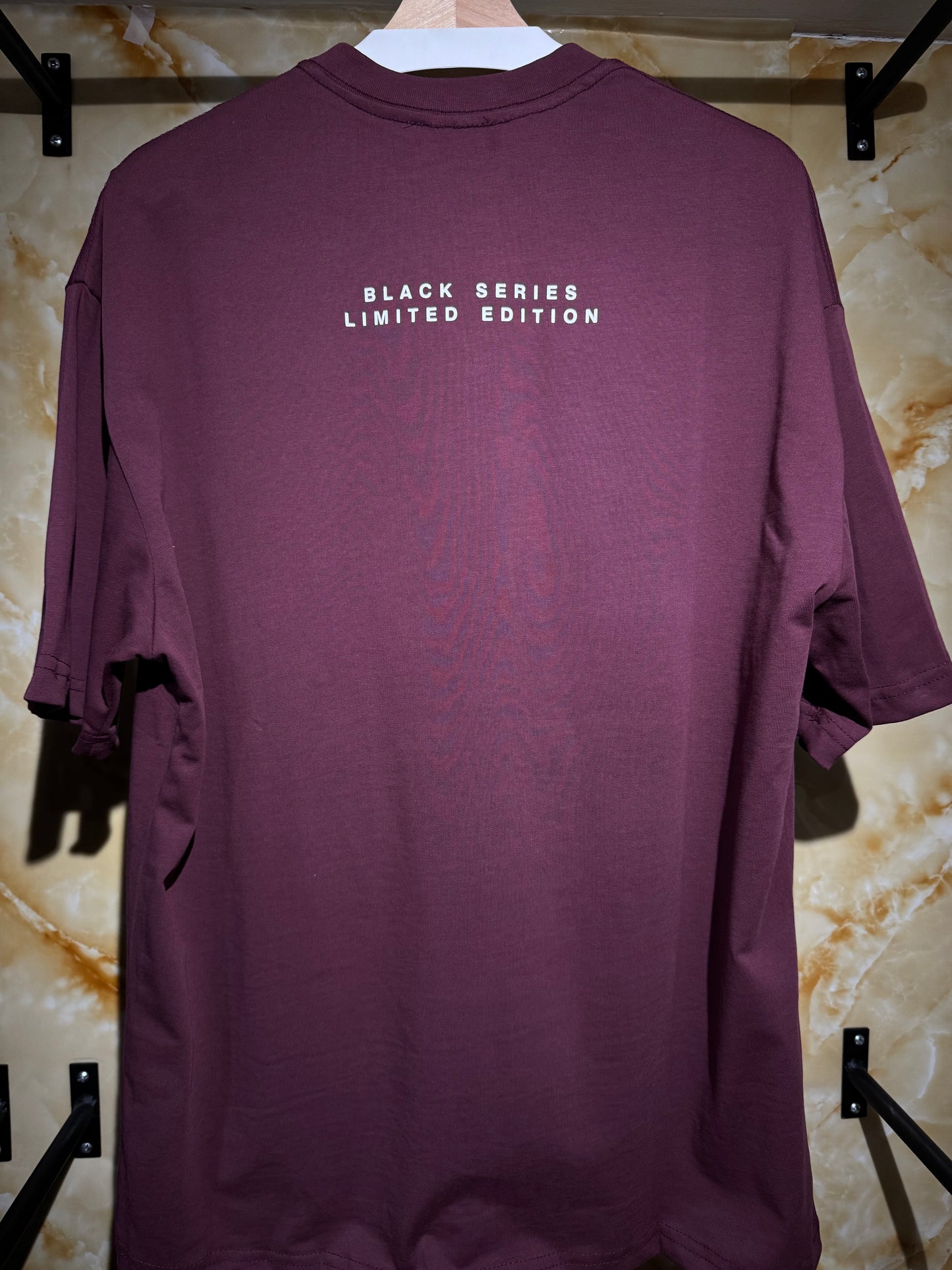 IH NOM UH NIT – Black Series Mask Graphic T-Shirt (Burgundy)