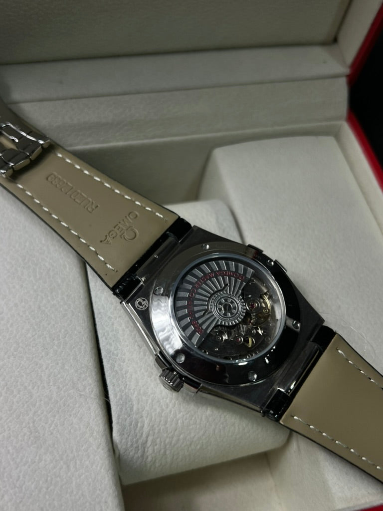Omega Constellation Blanco/ Piel