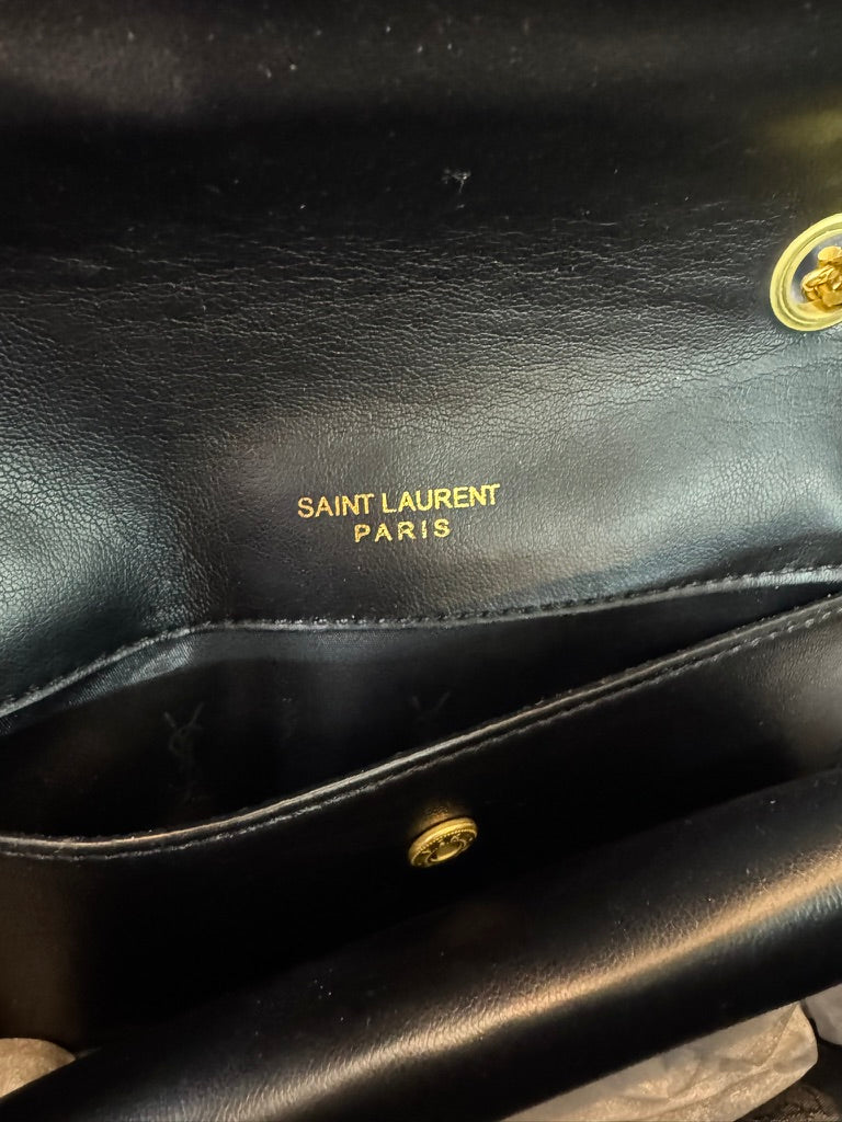 Ysl Loulou Chico Negro Dorado