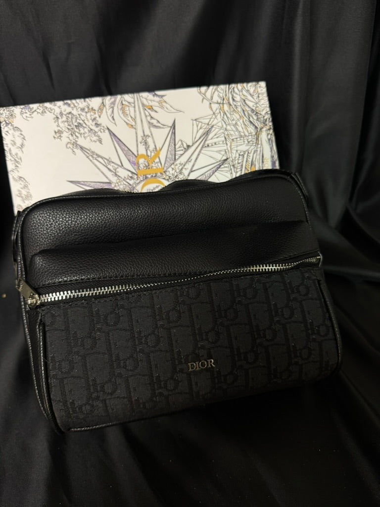 Dior Shoulder Bag Jacquard Black