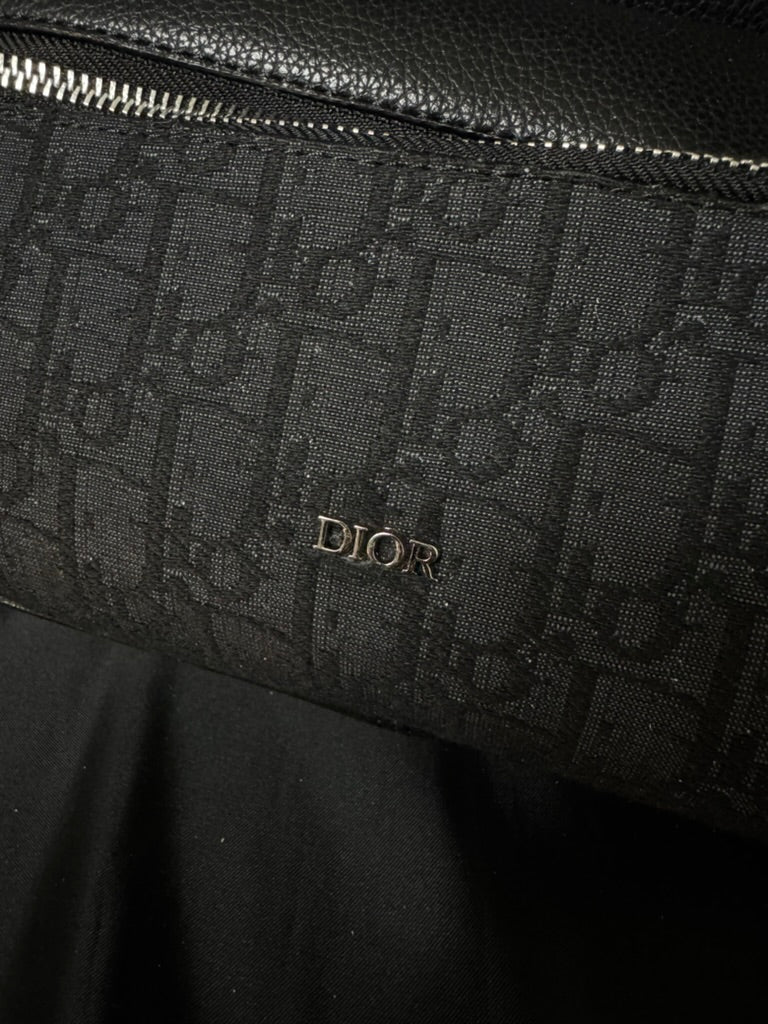 Dior Shoulder Bag Jacquard Black