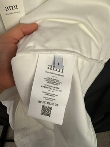 Playera Ami Mini Logo Blanca Bordado UA
