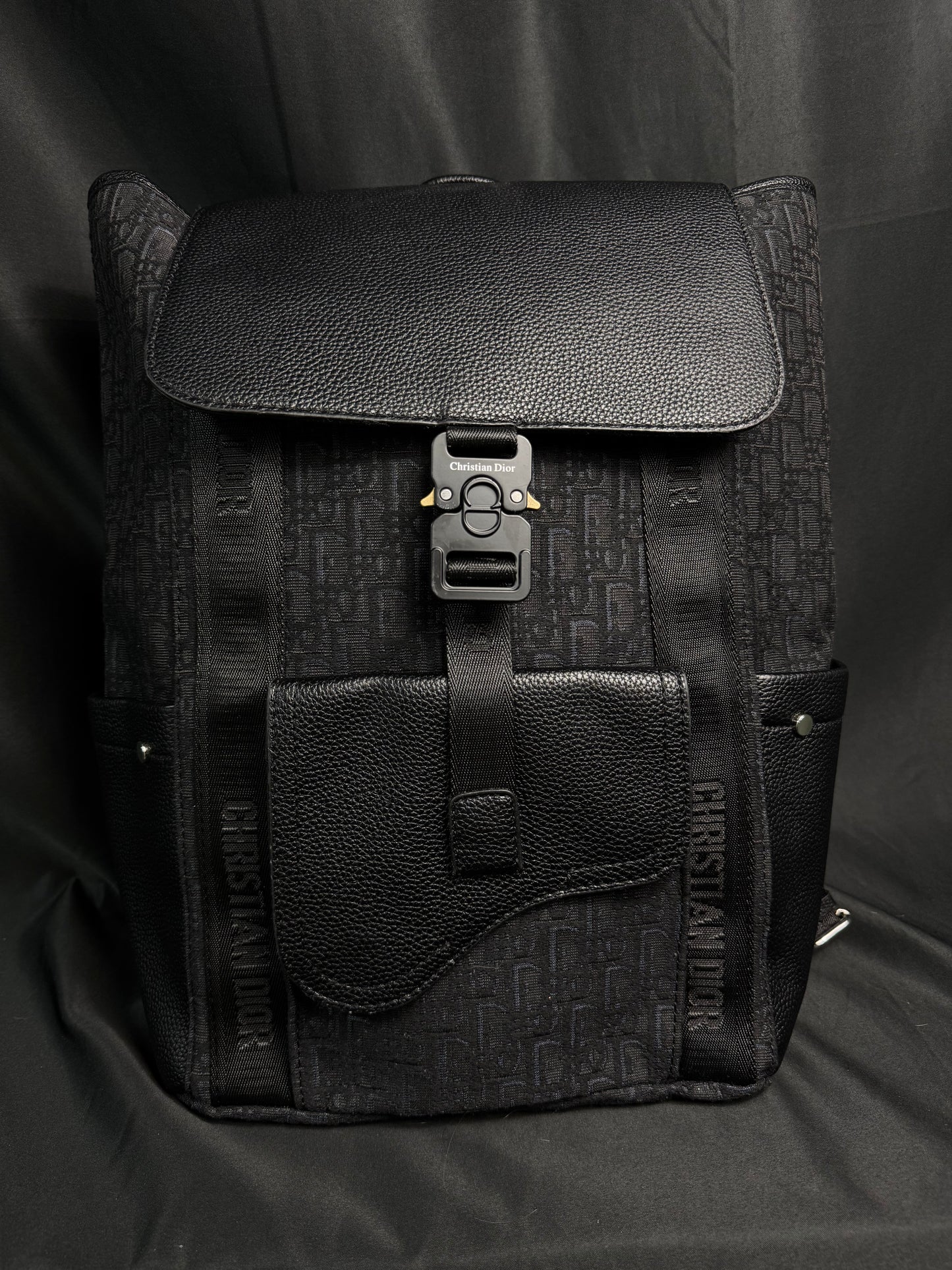 Dior Saddle Backpack Jacquard