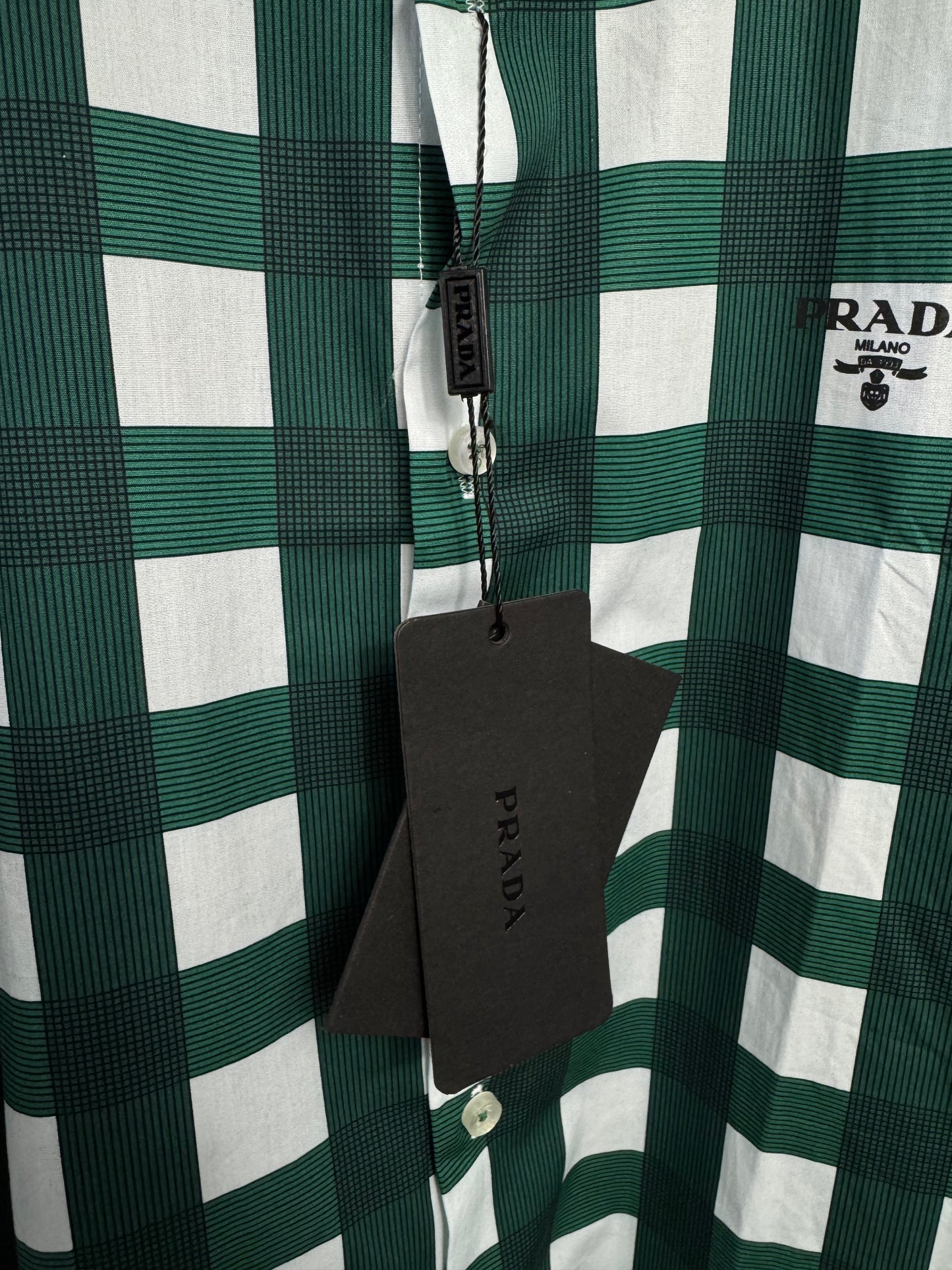 Camisa Prada Verde Cuadros UA