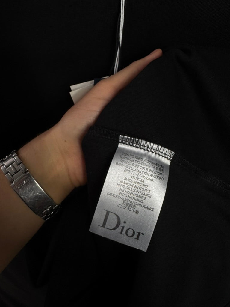 Playera Dior Trebol Bordado Negro UA