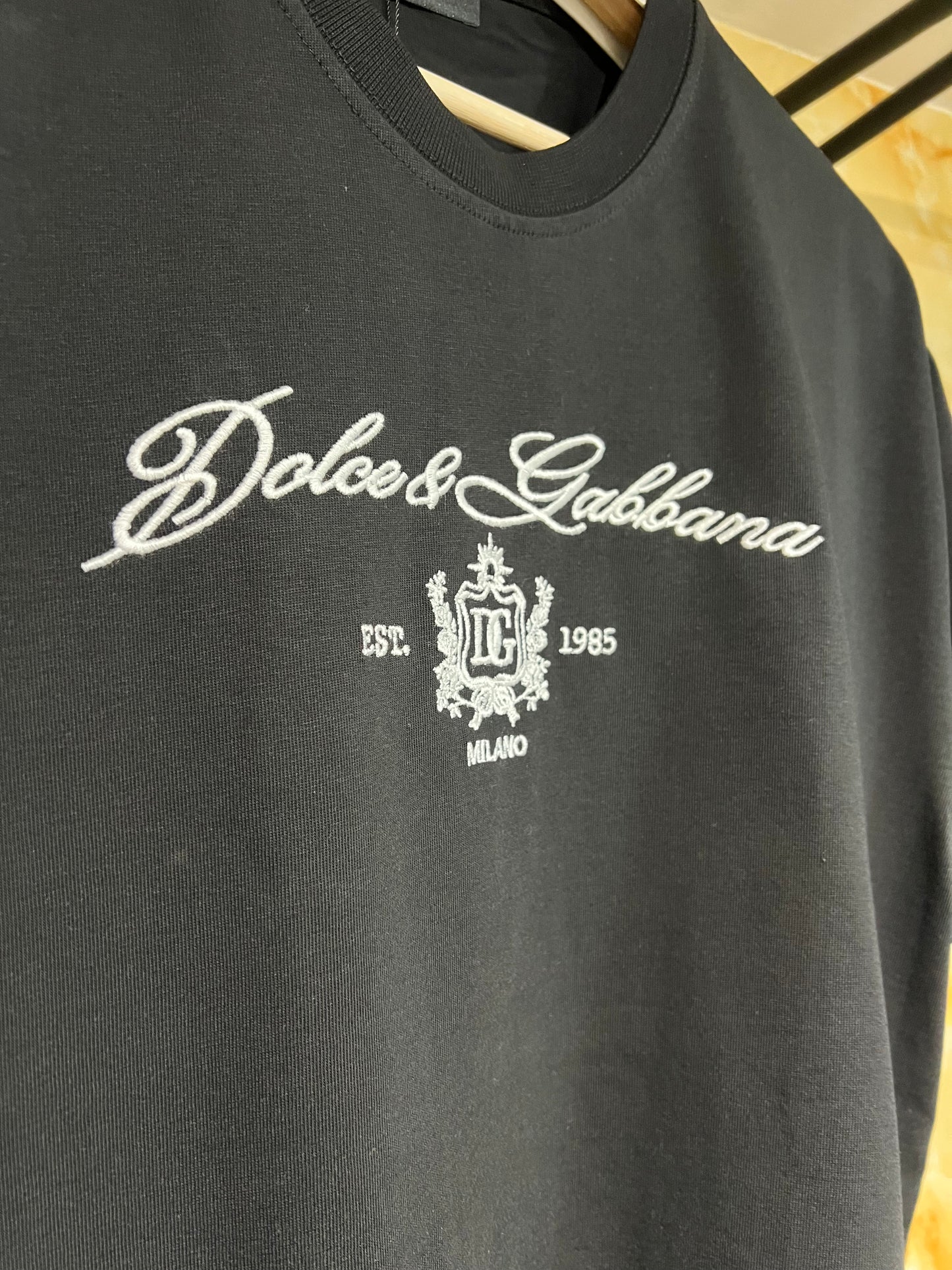 Dolce & Gabbana Milano Embroidered Black