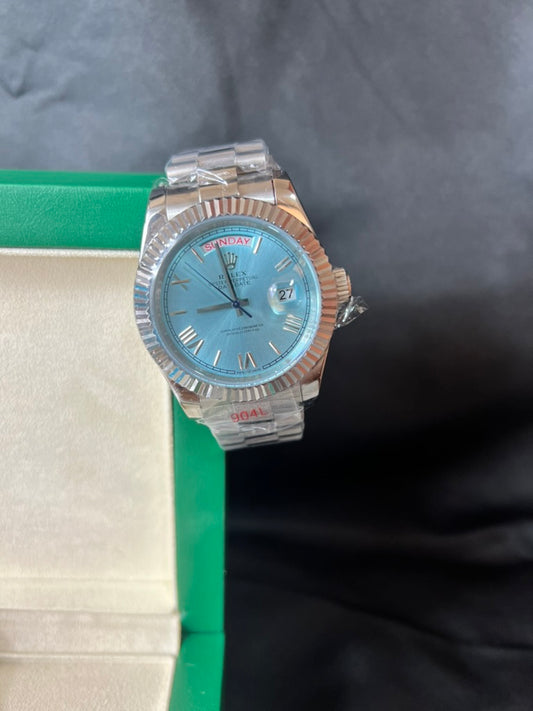 Rolex Day Date Blue Ligt