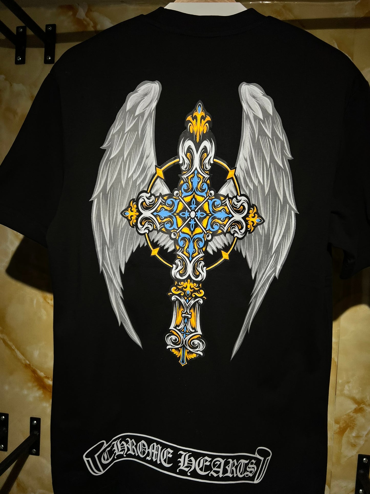 Chrome Hearts Wings Tee Negra
