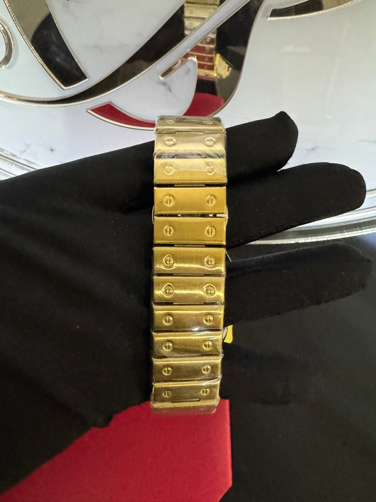 Reloj Cartier Santos Piedras con Carátula Blanca