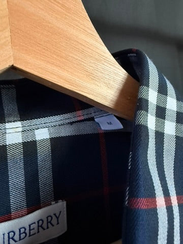 Camisa Burberry Clasica Azul UA